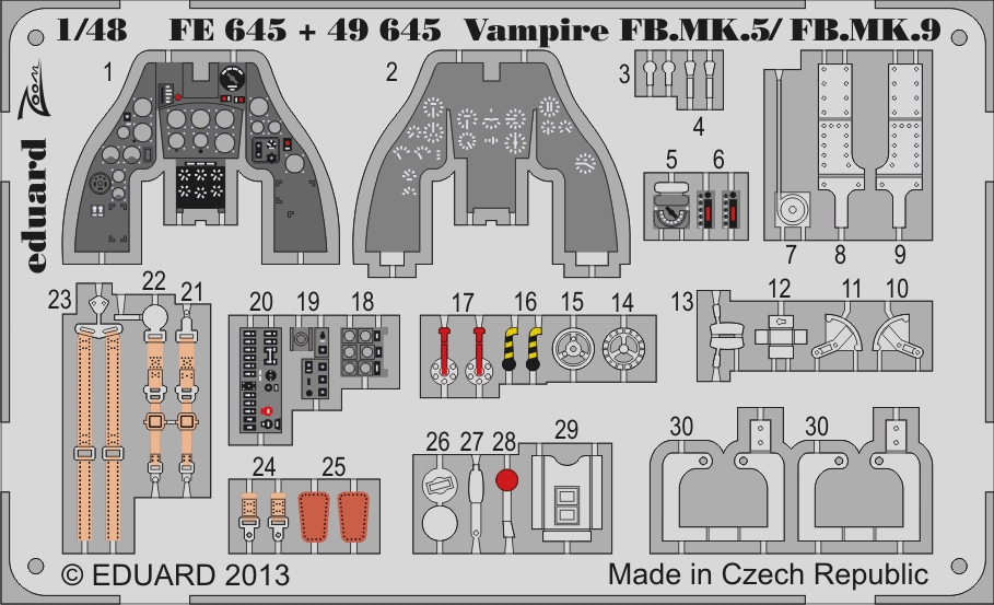 ED49645 Vampire FB.MK.5/FB.MK.9 S.A.