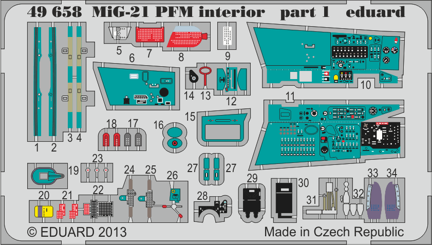 ED49658 MiG-21PFM interior