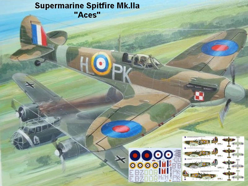 AZ7288 Supermarine Spitfire Mk.IIa "ACES" 1/72