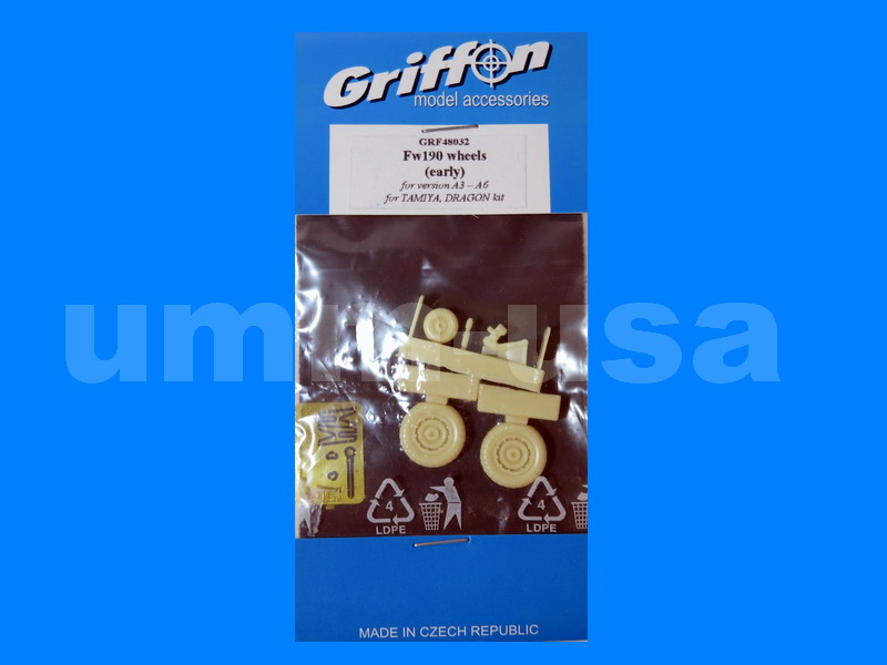 GRF48032 Fw190 Wheels (Early) 1/48 | Unique Master Models